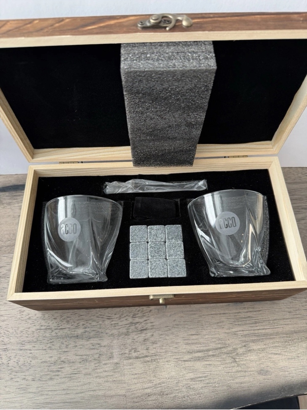 Whiskey Stones Gift Set - Chill Rocks & Glasses with Tongs and Custom Gift Box